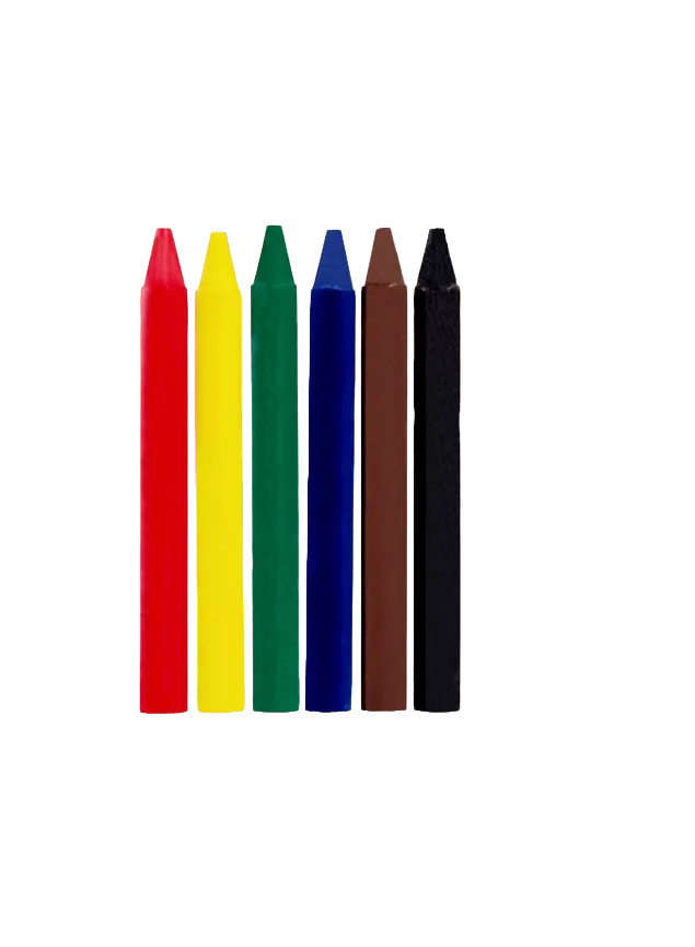 GIZ DE CERA 6 CORES FINO 8x88mm LEO&LEO