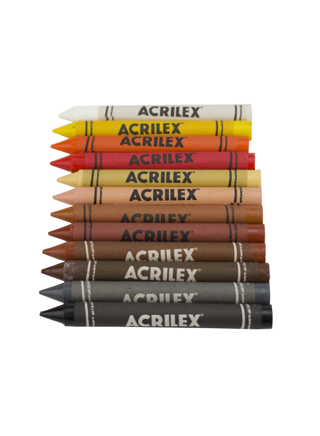 Big Giz de Cera Jumbo Multicultural 12 cores Tons de Pele ACRILEX