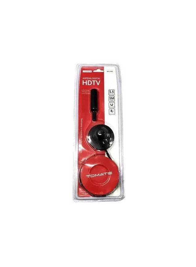 トクメイTV ANTENA TV DIGITAL MTA-3005 UHF VHF INTERNA 3.5 DBI E CABO 5M