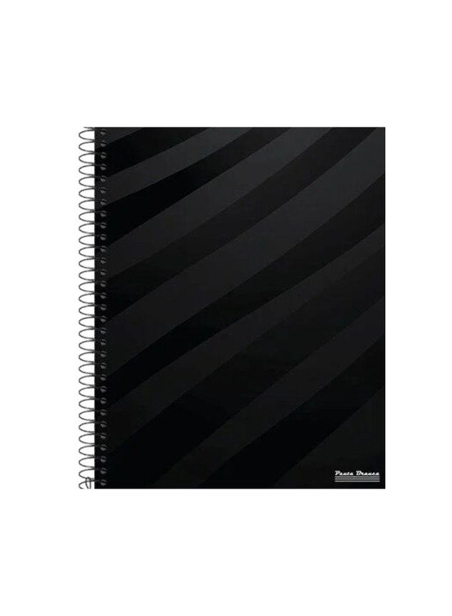 CADERNO ESPIRAL GRANDE MATÉRIA 80 FOLHAS CAPA DURA